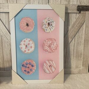 Hobby Lobby Pink and Blue Donut Wall Art